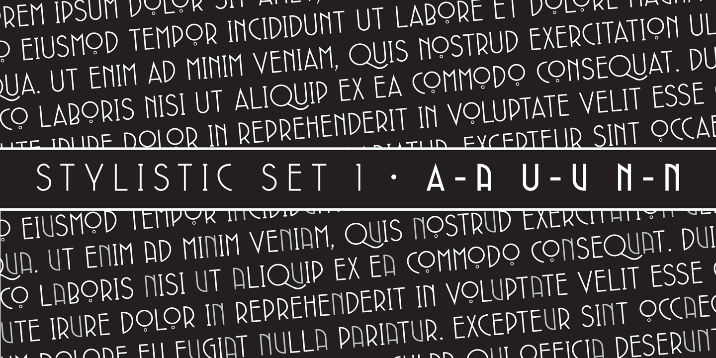Nuovo Deco Regular Font preview
